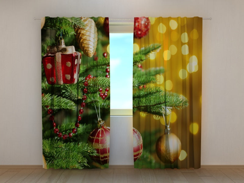 Fotogardine Weihnachtsspielzeug