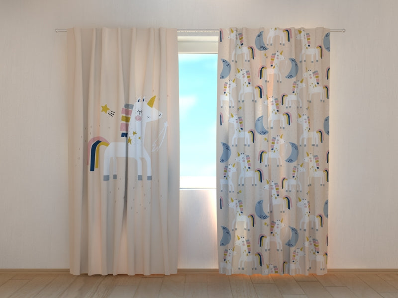Fotogardine Träumendes Einhorn