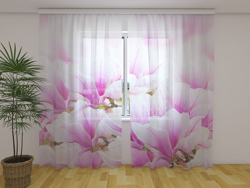 Fotogardine Luftmagnolien