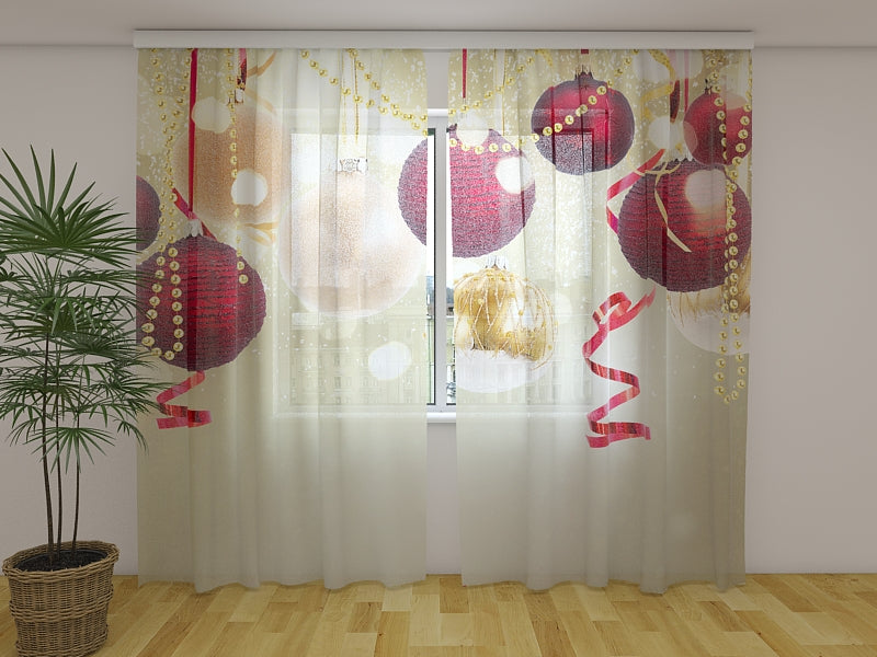 Fotogardine Weihnachtsglanz