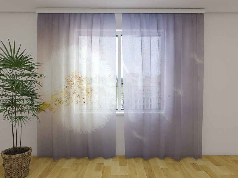 Fotogardine Träumender Löwenzahn