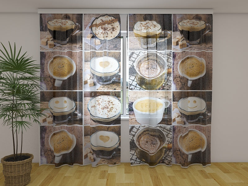 Fotogardine Aromatisierter Kaffee