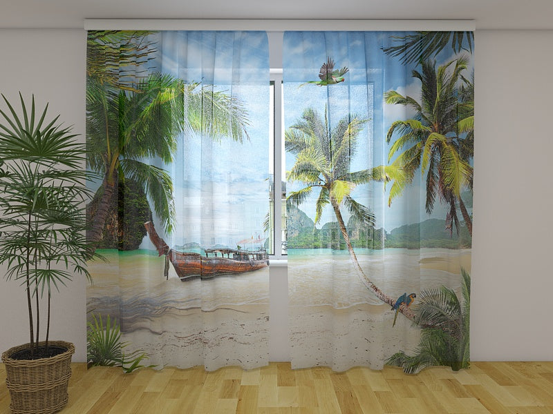 Fotogardine Pirateninsel