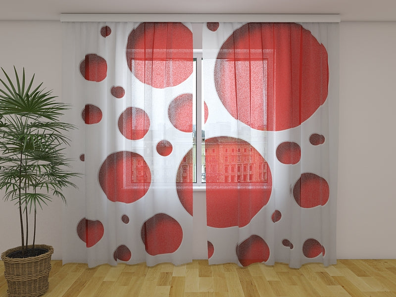 Fotogardine Roter Stil