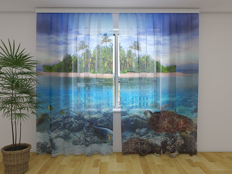 Fotogardine Tropische Insel Malediven