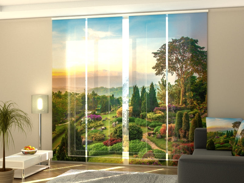 Schiebegardinen Schöner Garten