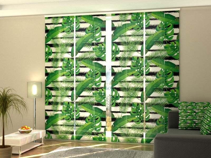Schiebegardinen Exotische tropische Pflanzen