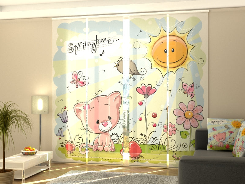 Schiebegardinen Kinderzeichnung