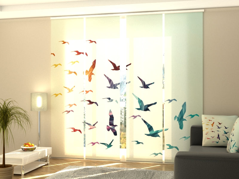 Schiebegardinen Traum Flug