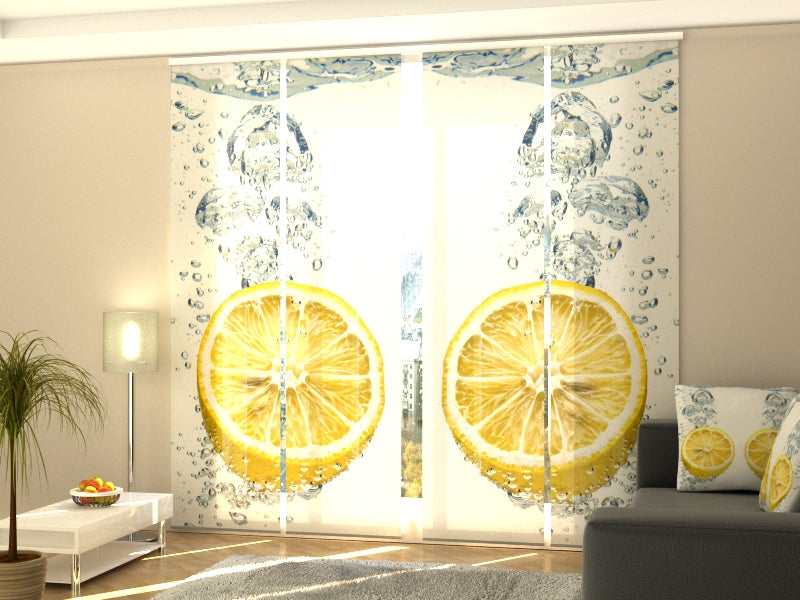 Schiebegardinen Frische Zitronen