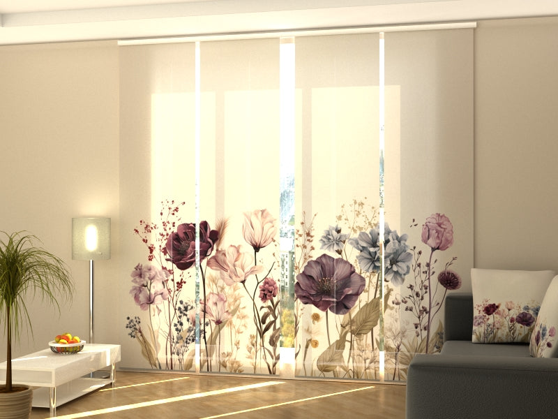 Schiebegardinen Wunderbare Wildblumen