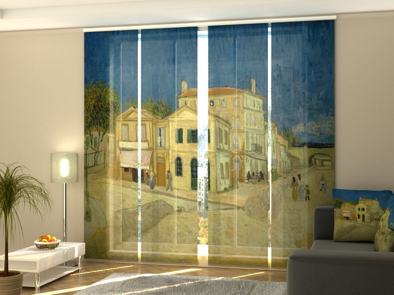Schiebegardinen Das Gelbe Haus Vincent van Gogh