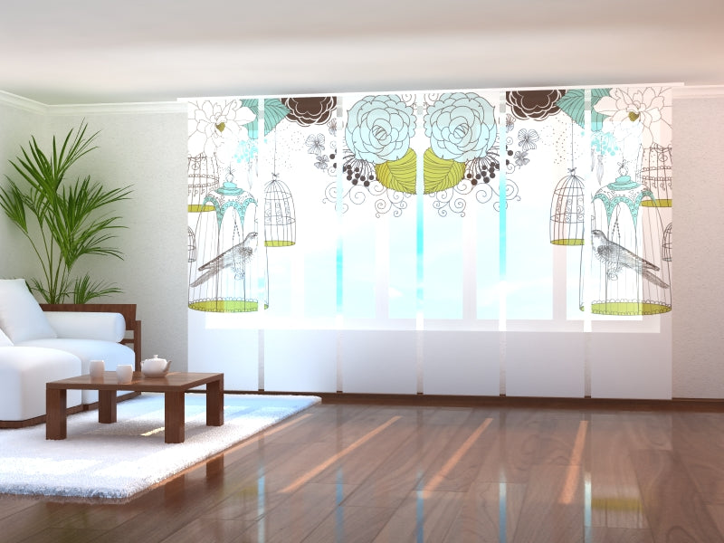 Schiebegardinen Paradiesvögel