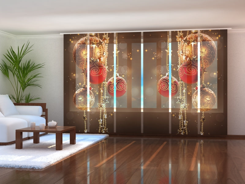 Schiebegardinen Weihnachtsglanz