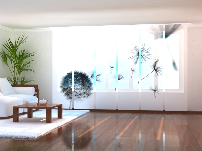 Schiebegardinen Schwarzer Löwenzahn