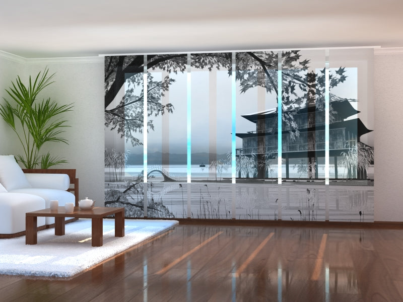 Schiebegardinen Chinesische Landschaft