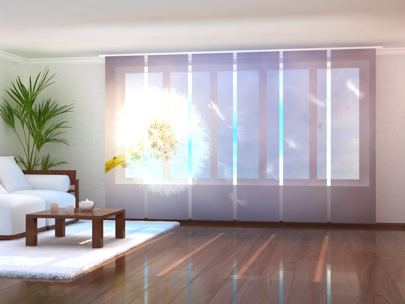 Schiebegardinen Träumender Löwenzahn