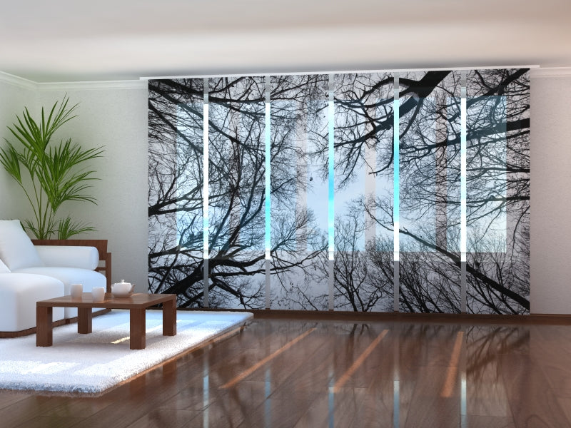 Schiebegardinen Februarhimmel