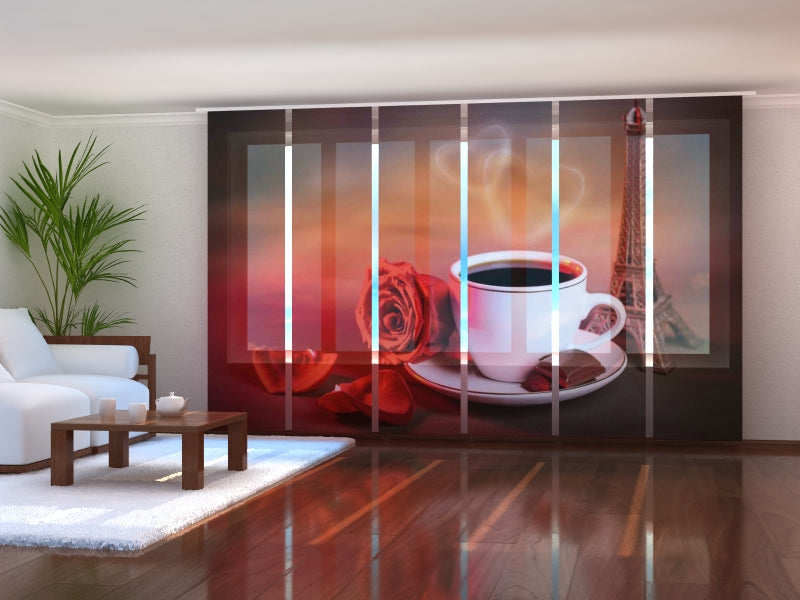 Schiebegardinen Französischer Kaffee