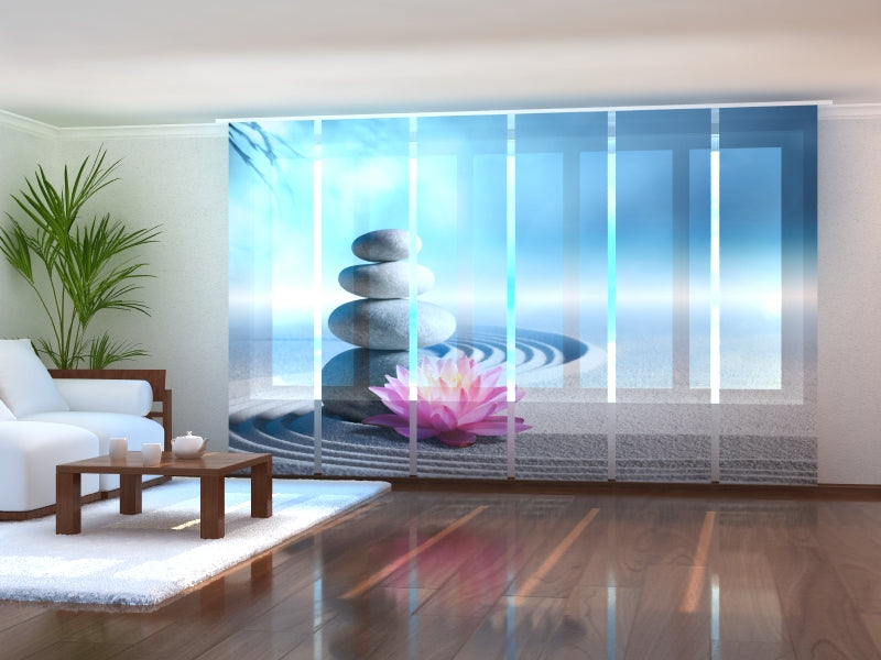 Schiebegardinen Lilie im Sand