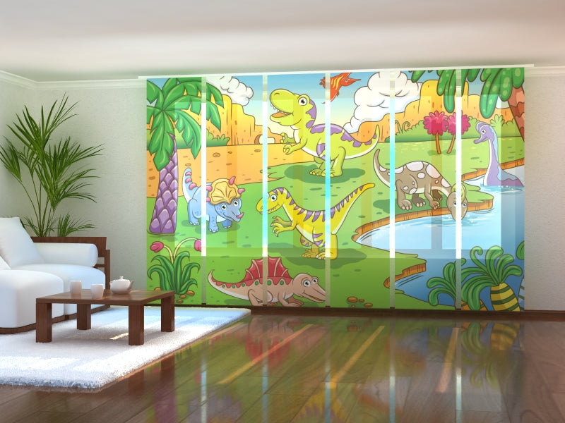 Schiebegardinen Kleine Dinosaurier