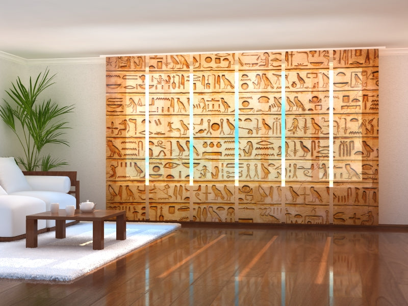 Schiebegardinen Altägyptische Zeichnungen
