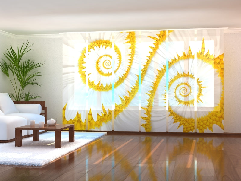 Schiebegardinen Schneckenkamillen