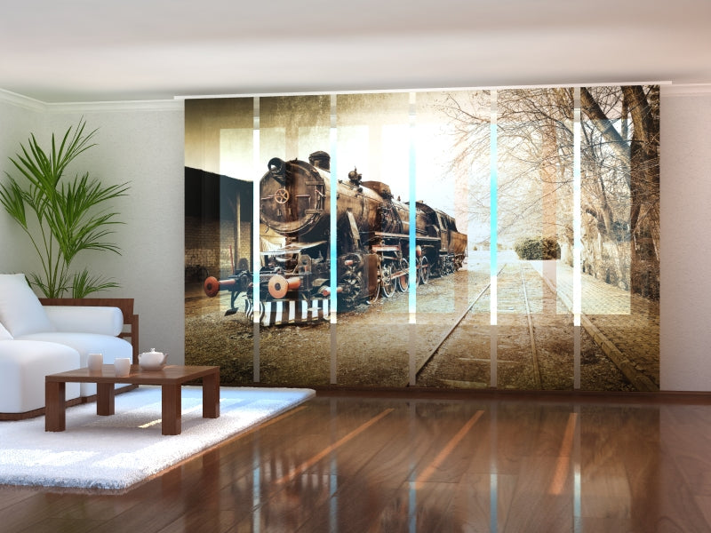 Schiebegardinen Vintage Zug