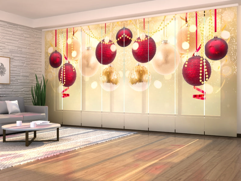 Schiebegardinen Weihnachtsglanz