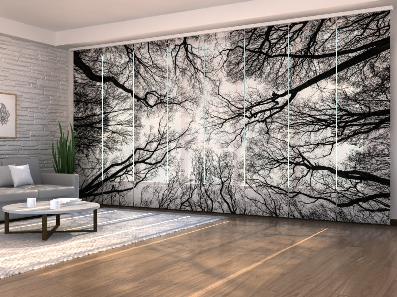 Schiebegardinen Februarhimmel