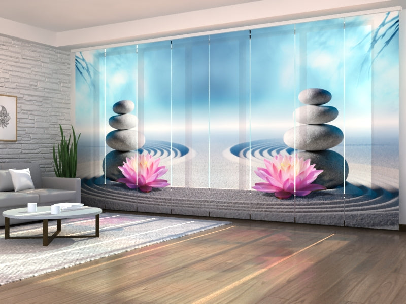 Schiebegardinen Lilie im Sand