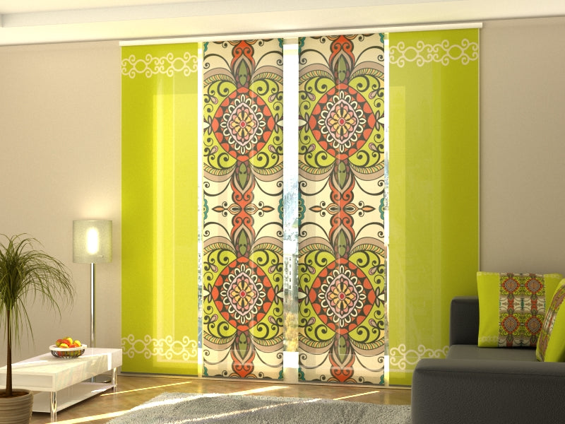 Schiebegardinen Azteken