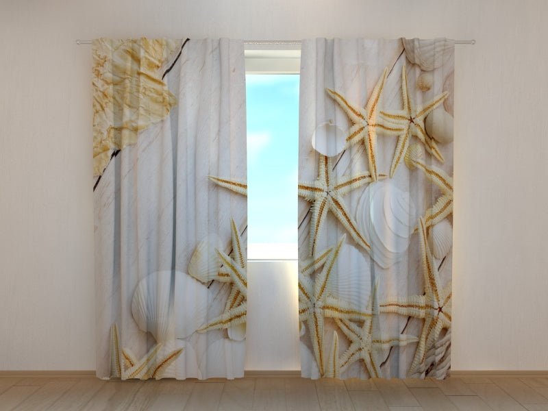 Fotogardine Seesterne