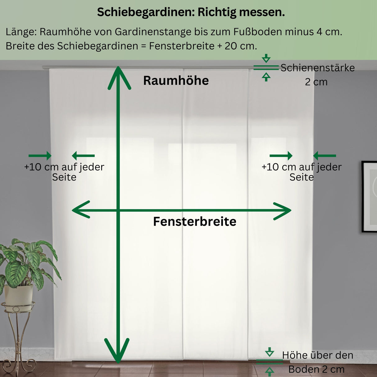 Schiebegardinen Baumstämme im Winternebel