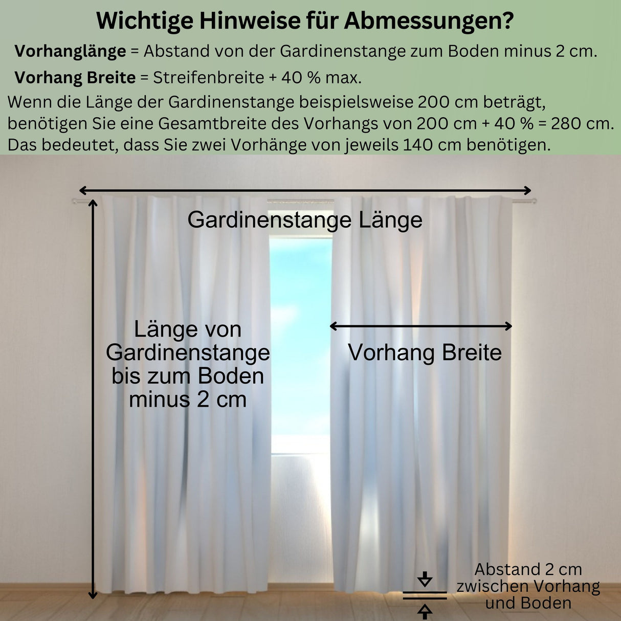 Fotogardine Schwarze Abstraktion