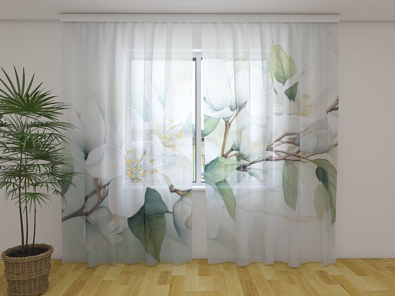 Fotogardine Verehre Aquarell von Jasmine Branch