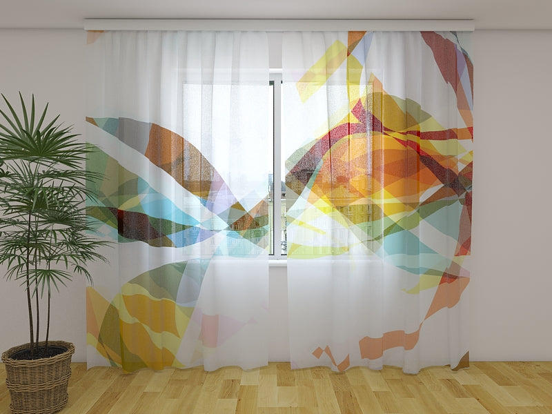 Fotogardine Bunte Lebendigkeit