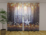 Fotogardine Leuchtende Weihnachtsdekorationen