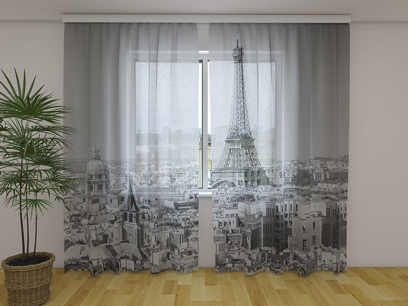 Fotogardine Morning in Paris Black and White