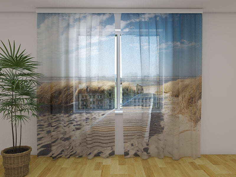 Fotogardine Nordseestrand auf Langeoog