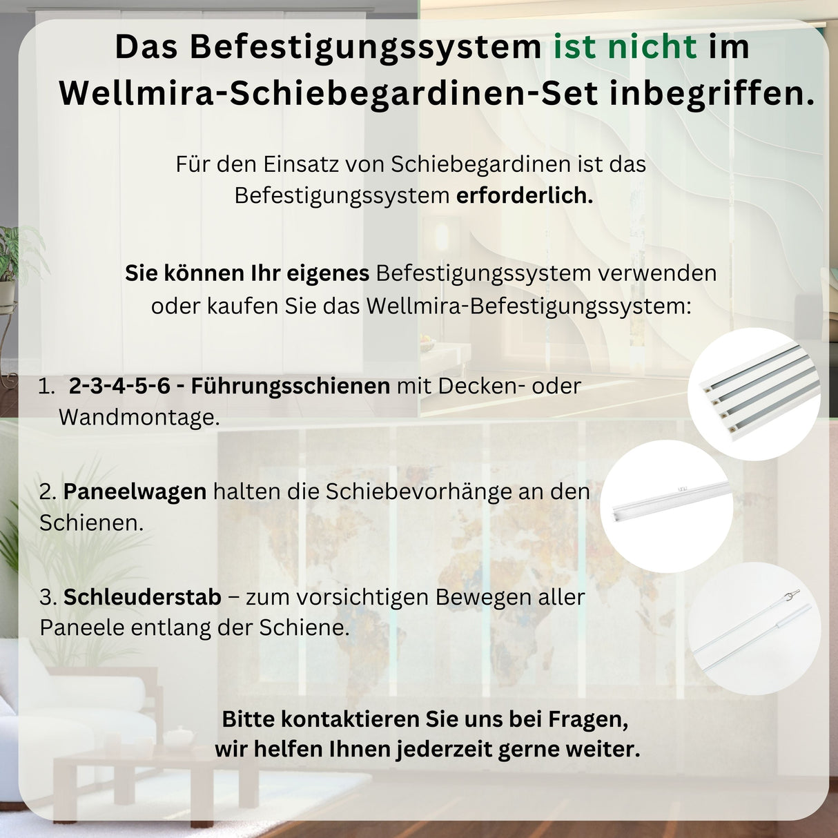 Schiebegardinen Weiße Weihnachtsbäume