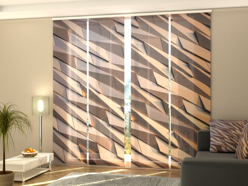 Schiebegardinen Metallornament