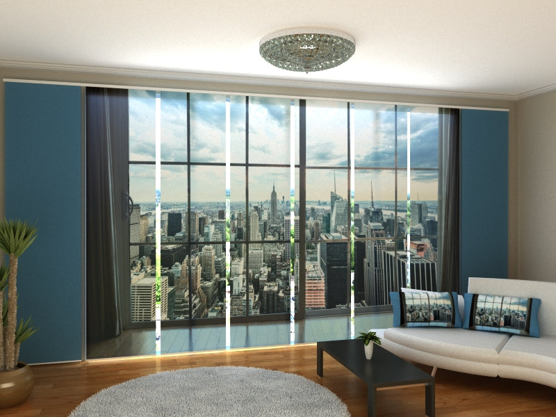 Schiebegardinen Blick auf New York