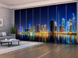 Schiebegardinen Blick auf die Business Bay von Dubai